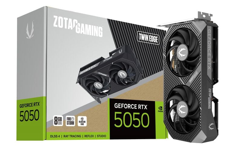 ZOTAC GAMING GeForce RTX 5050 Twin Edge, 8192 MB GDDR6