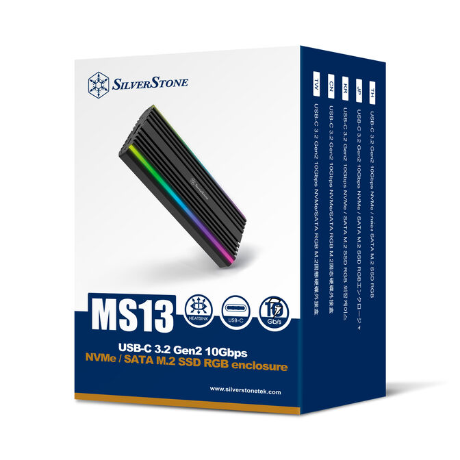 SilverStone SST-MS13 - USB 3.2 Gen 2 Geh&auml;use f&uuml;r M.2 SSD image number 5