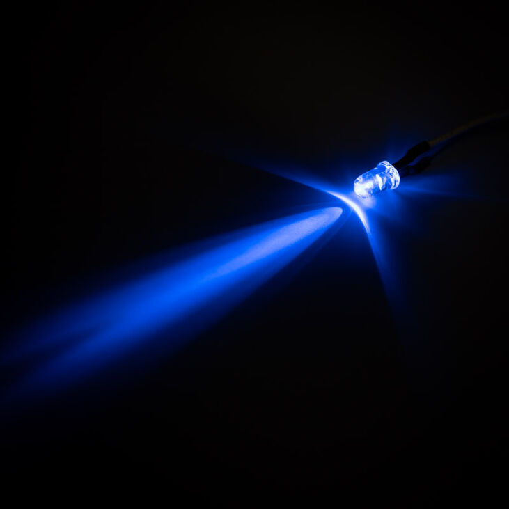 InLine HDD-LED / Power-LED for motherboard connection, blue - 80cm image number 2