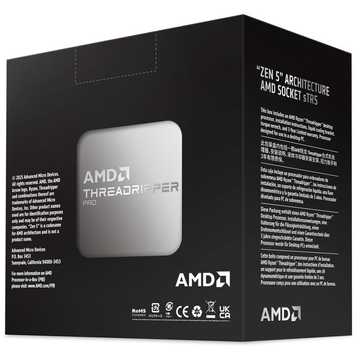 AMD Ryzen Threadripper Pro 9985WX 3.2 GHz (Shimada Peak) Socket sTR5 - boxed without cooler image number 16