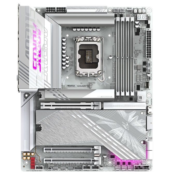 GIGABYTE Z890 AORUS Elite X ICE motherboard, LGA 1851, Intel Z890, ATX, DDR5 image number 2