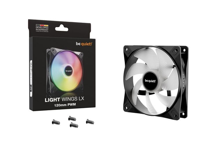 be quiet! Light Wings LX ARGB PWM Lüfter - 120mm, schwarz image number 4
