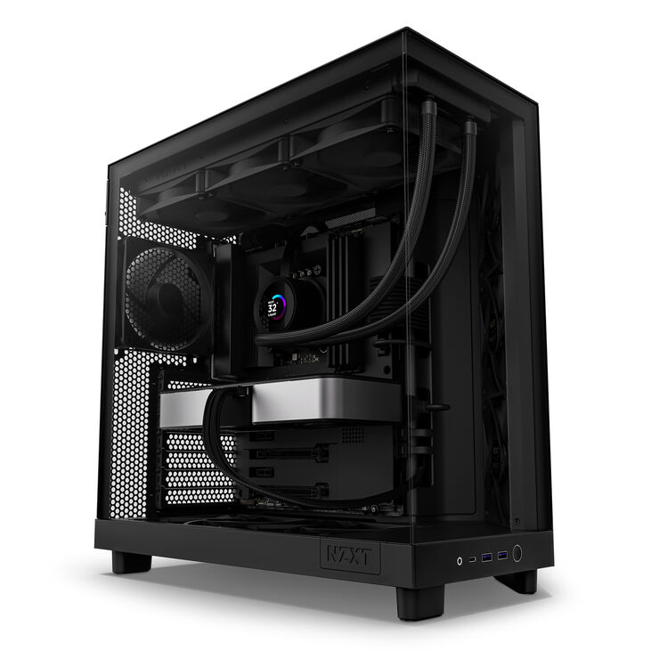 NZXT H6 Flow Midi-Tower - Schwarz image number 2