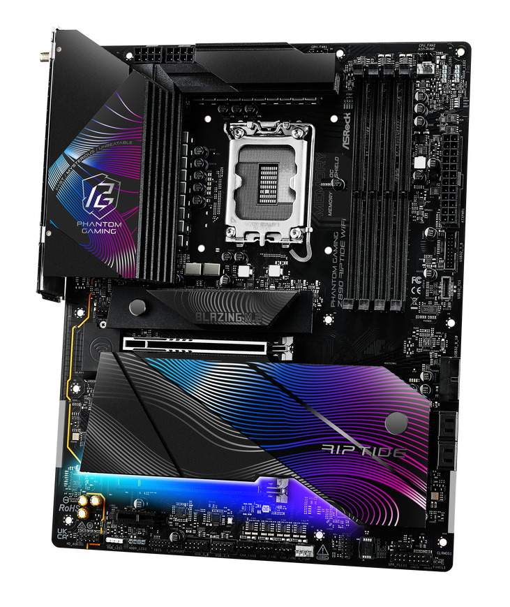 ASRock Z890 Riptide WiFi Mainboard, Sockel LGA 1851, Intel Z890, ATX, DDR5 image number 2