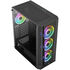 Aerocool Prism FRGB Mid Tower, ATX, Tempered Glass - Black image number null