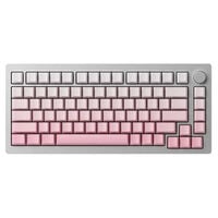 AKKO MonsGeek M1W SP Pink&White Gaming Keyboard, Wireless, RGB, V3 Piano Pro Switch - silver, ANSI (US)