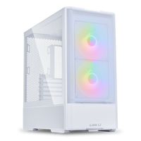 Lian Li LANCOOL 207 PC Case, Midi-Tower, ATX, Tempered Glass - white