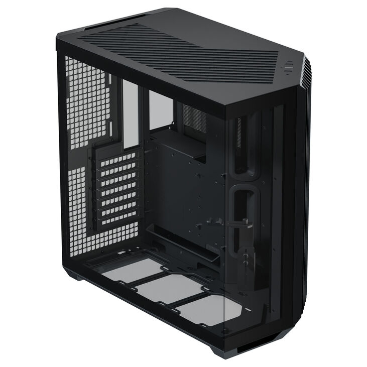 APNX V1 PC-Gehäuse, Midi-Tower, ATX, Tempered Glass - schwarz image number 2