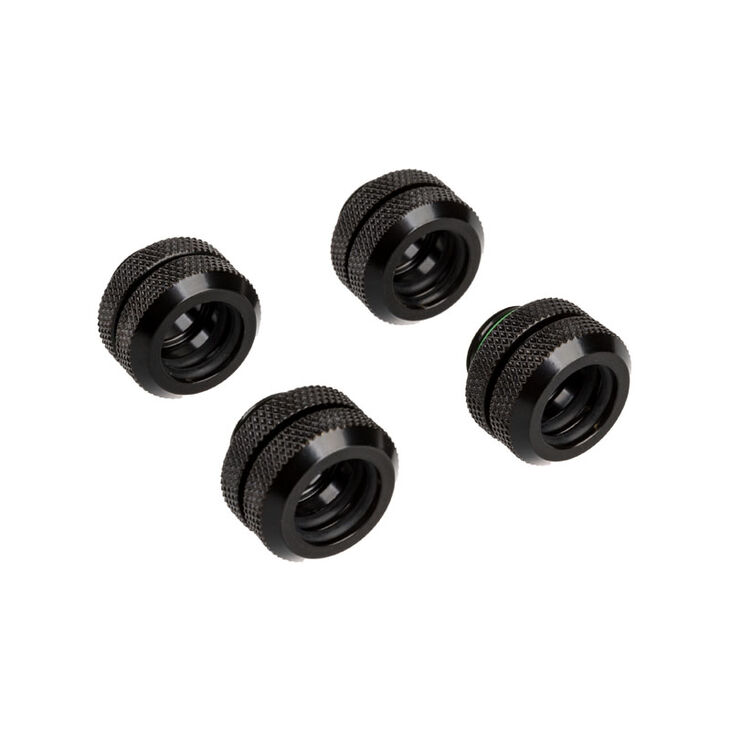 Corsair Hydro X Series XF Hardline Anschluss gerade G1/4 Zoll auf 12mm AD Hardtube - 4er Pack, schwa image number 0