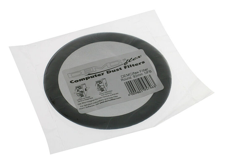 DEMCiflex Staubfilter 92mm, rund - schwarz/schwarz image number 2