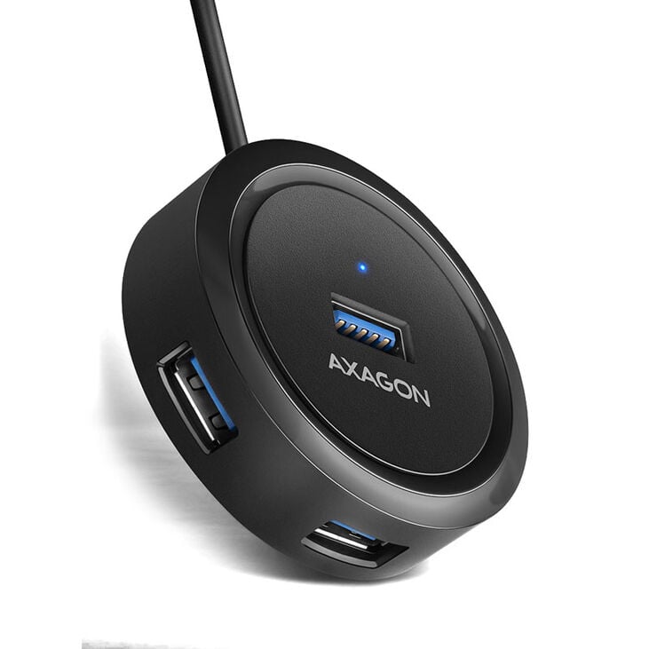 AXAGON HUE-P1AL 4x USB 3.2 Gen 1, round hub, 1.2m USB-A cable image number 1