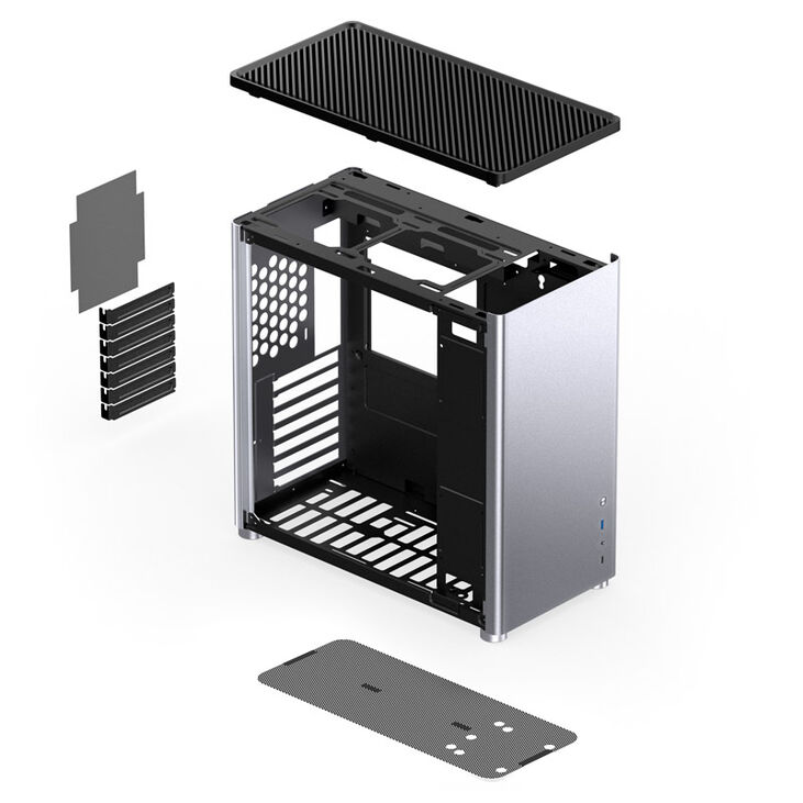 Jonsbo D40 ATX Gehäuse, Tempered Glass - silber image number 9