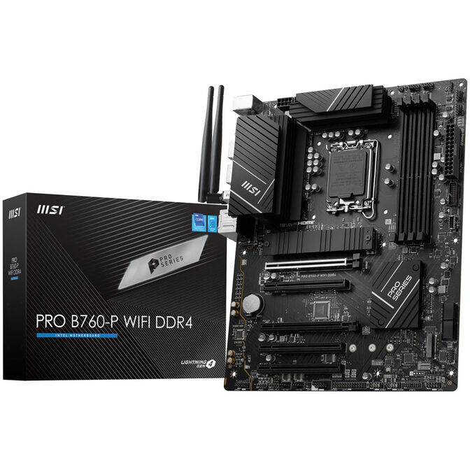 MSI Pro B760-P WiFi, Sockel LGA 1700, Intel B760, ATX -DDR4 image number 0