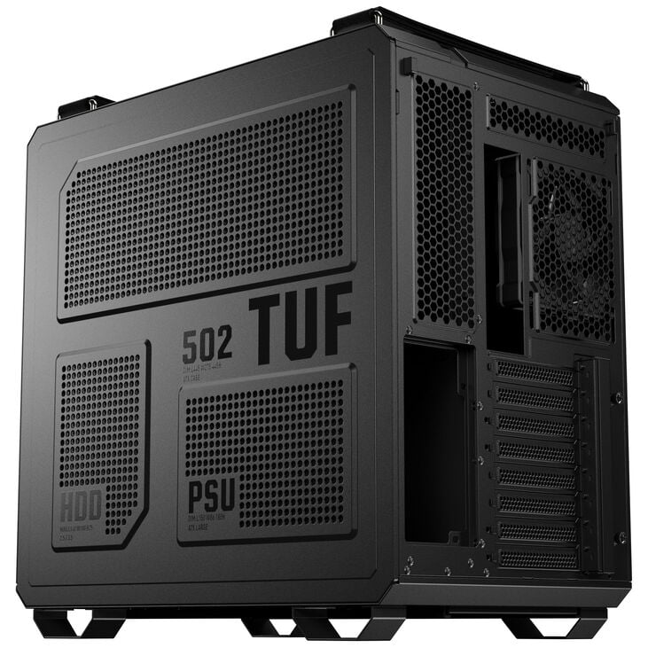 ASUS TUF Gaming GT502 Horizon PC Case, Mid Tower, ATX, Tempered Glass - Black image number 6