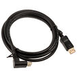 InLine 8K (UHD-2) DisplayPort Kabel, nach unten gewinkelt, schwarz - 2m image number null