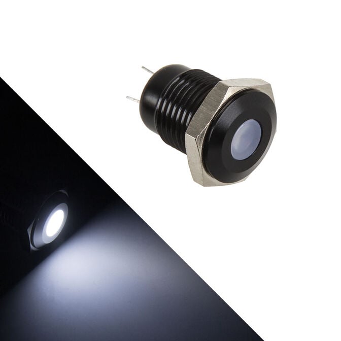 Lamptron Vandalism-proof LED - white, black housing image number 0