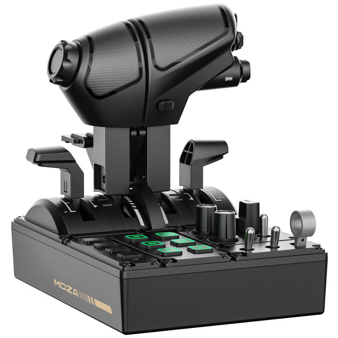 MOZA MTQ Throttle Quadrant, modular throttle panel, RGB - black image number 0