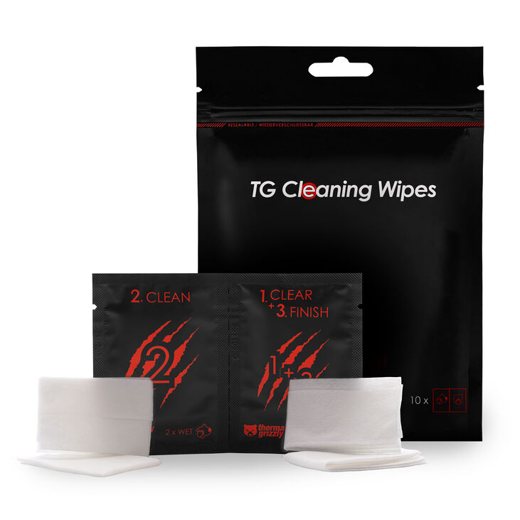 Thermal Grizzly cleaning wipes for CPUs - 10 pcs. image number 0