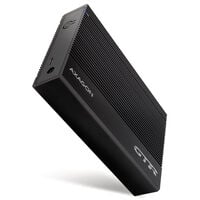 AXAGON EE35-GTR USB-C 3.2 Gen 1 - SATA 6G, 3.5" externes Festplattengeh&auml;use, geriffelt - schwarz