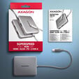 AXAGON HMC-5HL 2x USB-A, HDMI, LAN, USB 3.2 Gen 1 hub, PD 100W - grey image number null