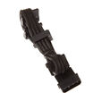 SilverStone 4-Pol-Molex auf 4x SATA Verl&auml;ngerung - 300mm schwarz image number null