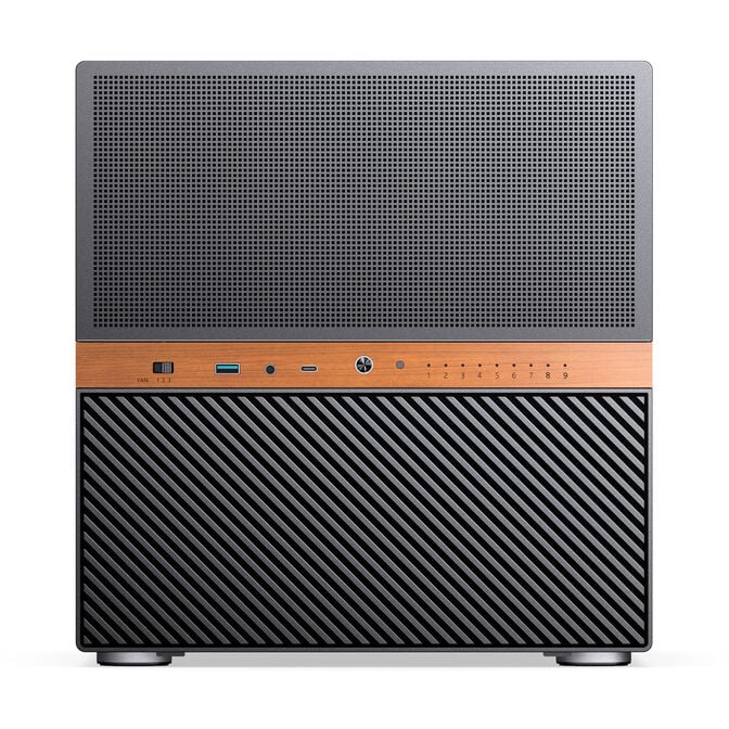 Jonsbo N6 NAS Case, Cube Case, mATX, Steel/Mesh - Black image number 2