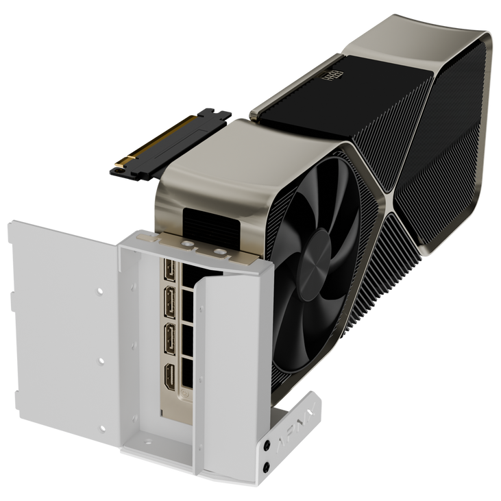 APNX Vertikale GPU Halterung Kit 2 - weiß image number 2