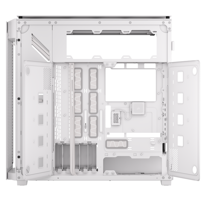 Corsair iCUE 9000D RGB Airflow PC Case, Full Tower - White image number 10