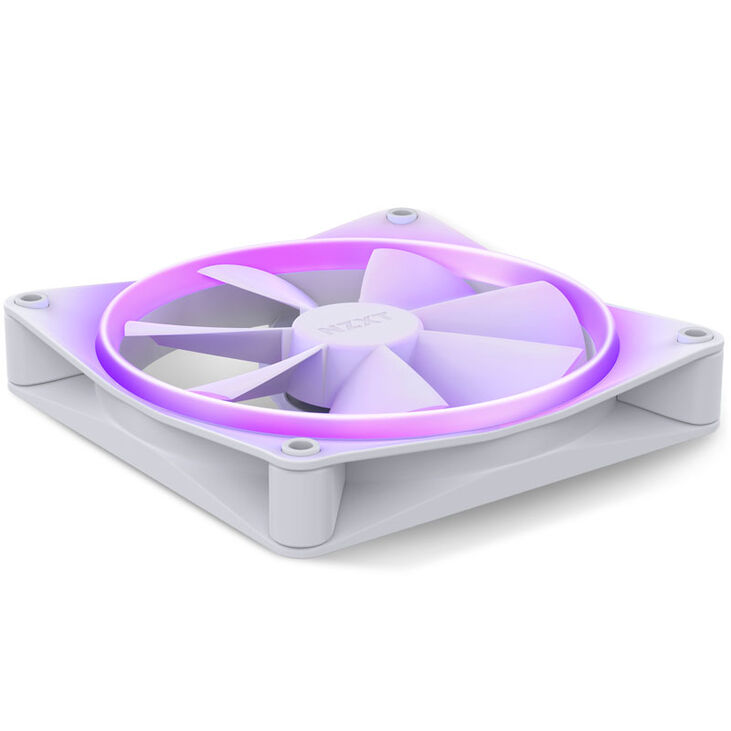 NZXT F140 PWM fan, 2-pack including controller, white image number 3