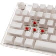 Ducky One 3 Aura White TKL Gaming Tastatur, RGB LED - MX-Red (US) image number null