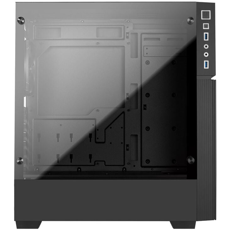 Aerocool Playa Midi-Tower, Tempered Glass - schwarz image number 8
