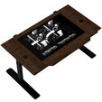 Lian Li DK07 Tischgeh&auml;use Wood Edition, Dual-System-f&auml;hig, 2x E-ATX, h&ouml;henverstellbar - Walnuss, schwarz image number null