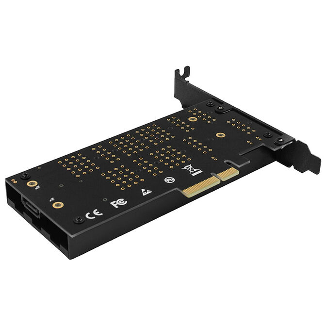 AXAGON PCEM2-DC PCIe-3.0-x4-Adapter, 1x M.2-NVMe, 1x M.2-SATA, bis 22110 - aktive K&uuml;hlung image number 5