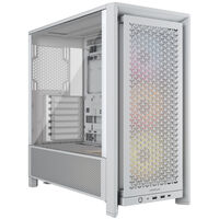 Corsair Frame 4000D RS ARGB PC case, Mid Tower, E-ATX, RGB, Tempered Glass - white