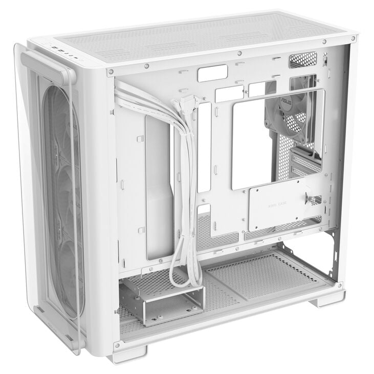 ASUS A23 PLUS PC-Gehäuse, Mini-Tower, Micro-ATX, RGB, Tempered Glass - weiß image number 6
