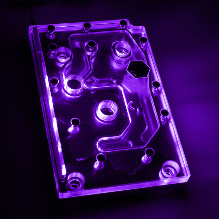 Bitspower Monoblock für ASRock X399M Taichi RGB Nickel - Acryl image number 3
