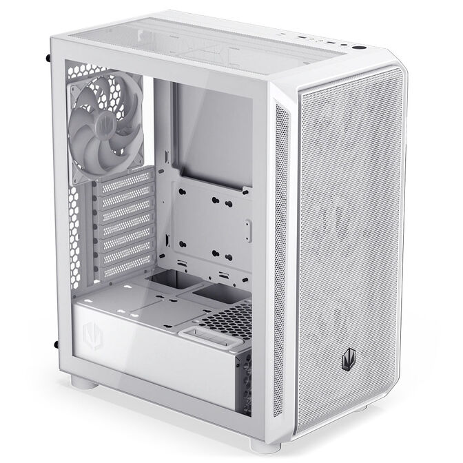 Endorfy Arx 500 ARGB PC Case, Mid Tower, ATX, Tempered Glass - including 4x 140mm ARGB Fans, White image number 3