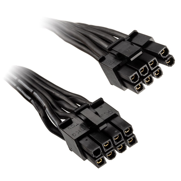 SilverStone 8 Pin ATX zu 6+2 Pin PCIe Kabel 350mm - schwarz image number 0