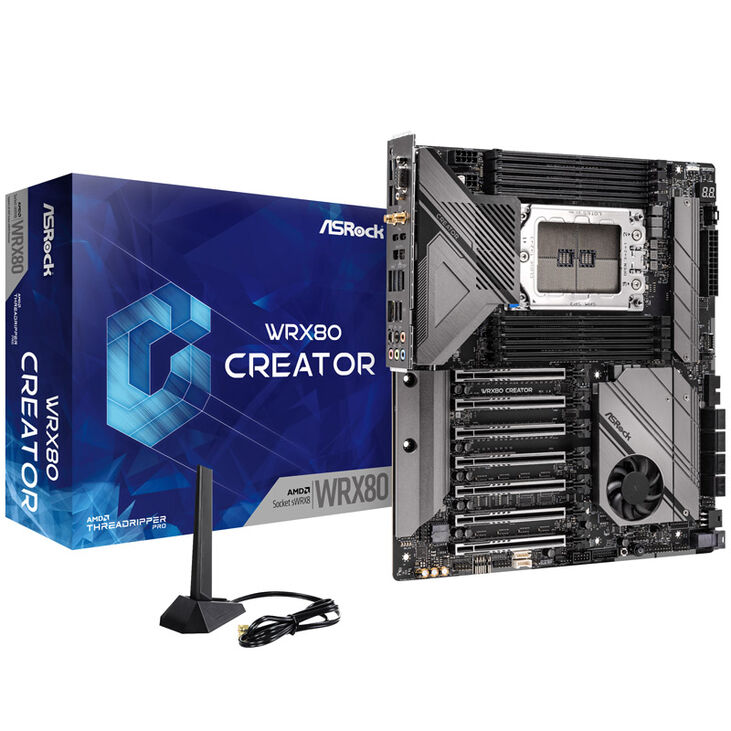 ASRock WRX80 Creator R2.0, AMD WRX80 motherboard, Socket sWRX8 image number 0
