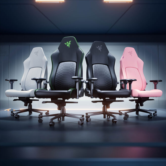 Razer Iskur V2 NewGen Gaming-Stuhl, ergonomisches Design, HyperFlex-Lordosenst&uuml;tze, 4D-Armlehnen - schwarz image number 9