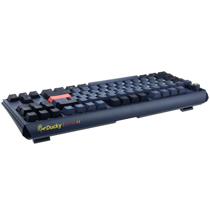 Ducky One 3 Cosmic Blue TKL Gaming Keyboard, RGB LED - MX-Speed-Silver (US) image number 2