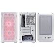 SilverStone Fara H1M Pro Micro-ATX case, Tempered Glass - white image number null