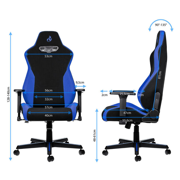 Nitro Concepts S300 Gaming Chair - Galactic Blue image number 1
