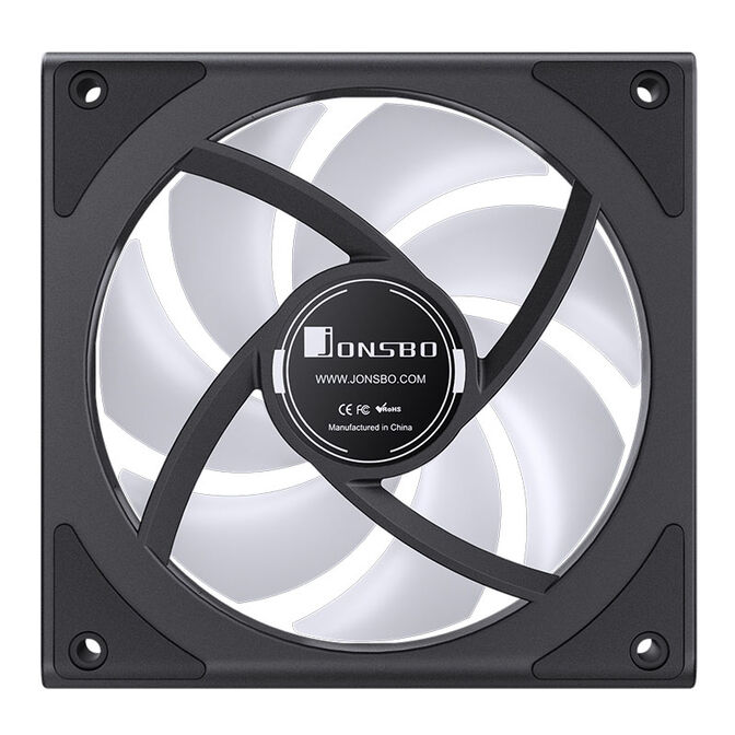 Jonsbo ZK-120BR ARGB Reverse Blade PWM Fan, 120mm, 3-Pack - black image number 14