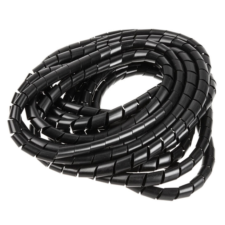 InLine spiral cable wrap, black - 18mm x 10m image number 1