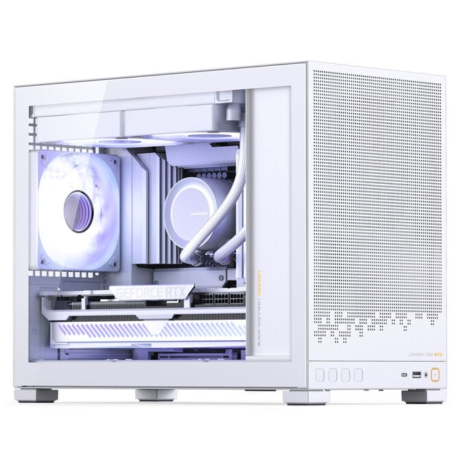 Jonsbo D32 STD PC Case + TRYX PANORAMA SE Complete Water Cooling, ARGB - 240mm, White image number 12