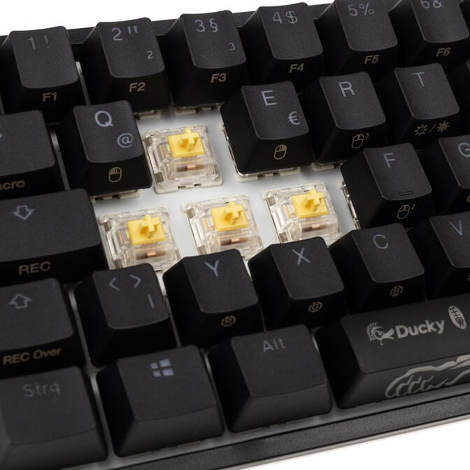 Ducky One 2 Pro Mini Gaming Keyboard, RGB LED - Gateron Yellow image number 7