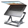 AXAGON STND-LAG Laptop-St&auml;nder, h&ouml;henverstellbar, faltbar, Aluminium - grau image number null