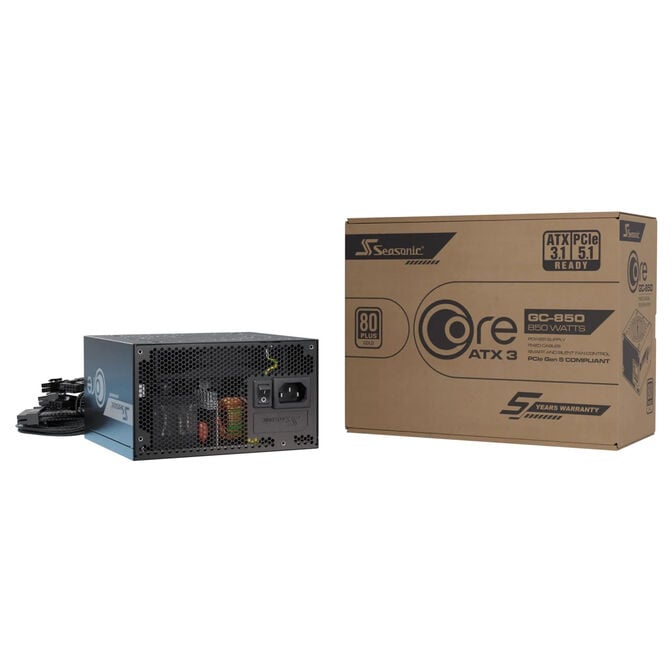 Seasonic CORE GC-850 850W 80 PLUS Gold Netzteil, PCIe 5.1, ATX 3.1 - 850 Watt, schwarz image number 14
