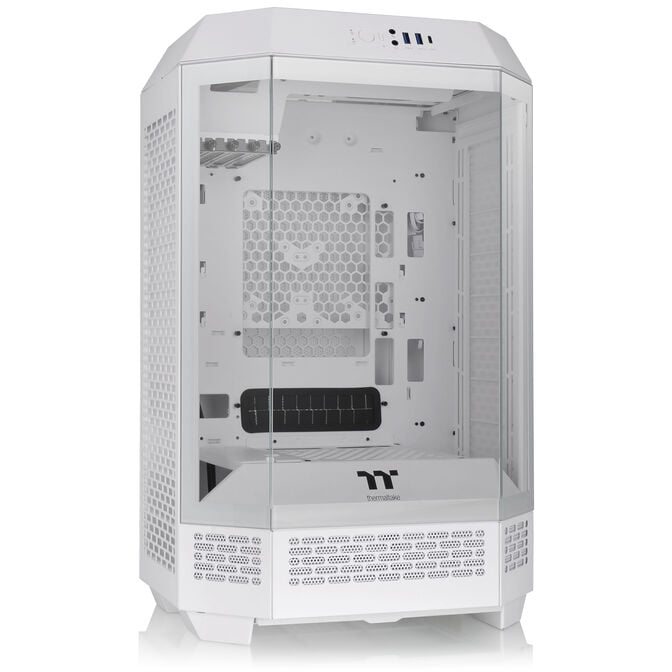 Thermaltake The Tower 300 PC-Geh&auml;use, Mini-Geh&auml;use, mATX, Tempered Glass - inklusive 2x 140-mm-L&uuml;fter, wei&szlig; image number 0